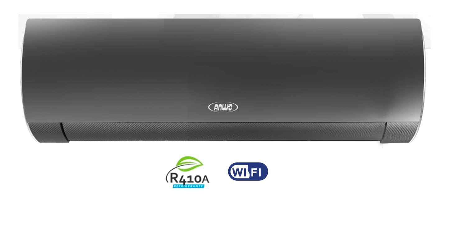 ANWO SPLIT MURO 12.000 BTU INVERTER R410A NUEVO DISEÑO COOL